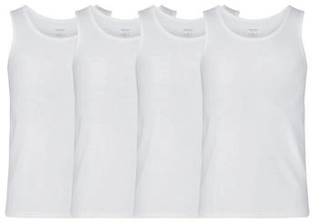 Resteröds Unterhemd Tanktop 4er Pack Bamboo weiß