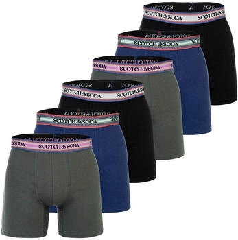 Scotch & Soda Boxershorts Solid Cotton Stretch schwarz gr&uuml;n