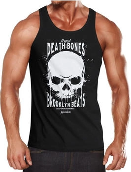 Neverless Skull Death and Bones Muskelshirt Neverless