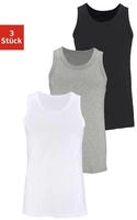 H.I.S Tanktop ", Unterziehshirt, Unterhemd f&uuml;r Herren" 3er-Pack, unifarben,