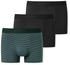 Schiesser Shorts 3-Pack Organic Cotton uni/gestreift mehrfarbig 95/5 (180199)