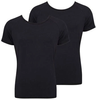 Sloggi Unterhemd Shirt Kurzarm Ever Soft 2er Pack schwarz