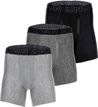 Under Armour Performance Tech Boxer Briefs Stretch schwarz grau