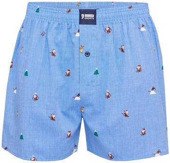 Happy Shorts Boxer 'XMAS' hellblau