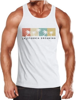 Neverless Tank Top California Dreaming Palmen Retro