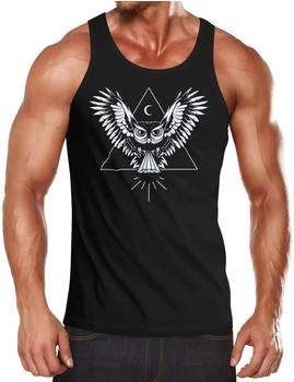 Neverless Tanktop Eule Muskelshirt