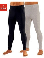 Clipper Lange Unterhose Packung, 2 Stk. aus weichem Single Jersey