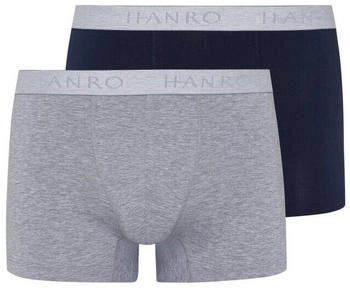Hanro Retro Pants 2-Pack Cotton Essentials 2-St light melange deep navy