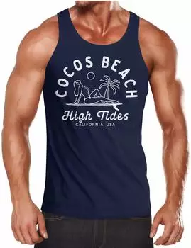 Neverless Line Art Outline Cocos Beach Muskelshirt