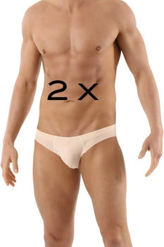 Albert Kreuz 2er-Pack Herren Slips unsichtbar Lasercut nahtlos Baumwolle
