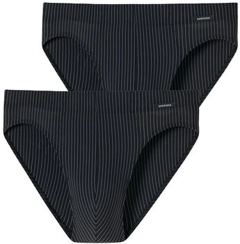 Schiesser Slip hellgrau schwarz