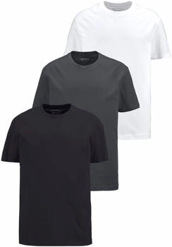 Man's World T-Shirt anthrazit schwarz wei&szlig;