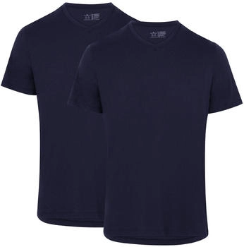 Danish Endurance T-Shirt 'V' dunkelblau