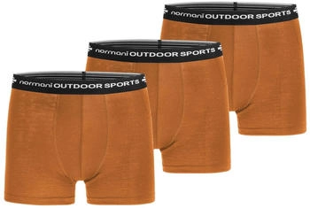 Normani Boxershorts ocker schwarz weiß