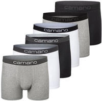 Camano Boxershorts "comfort" 6er Pack, mit Stretch-Logobund