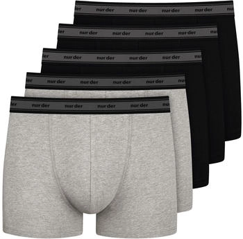 Nur Der Boxer 'Organic Cotton' graumeliert schwarz