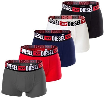 Diesel Boxer Herren 5er Pack schwarz grau rot blau weiß