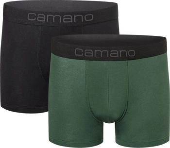 Camano Boxershorts 'Comfort' grün schwarz