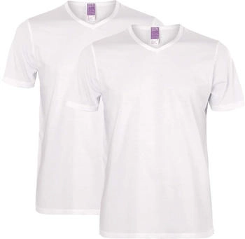 Living Crafts 2er-Pack Bio-Herren-T-Shirts 'Dean' weiß