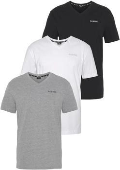 H.I.S Jeans T-Shirt anthrazit weiß