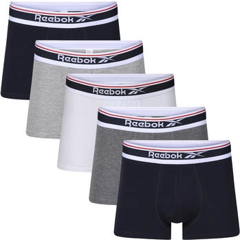 Reebok Sports Jay Boxershorts schwarz grau weiß blau 5er-Pack