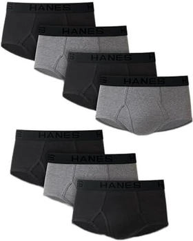 Hanes Ultimate Classic Herren-Slip 7er-Pack grau schwarz