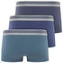 Jockey Cotton Stretch Short Trunk 3-Pack 44M-blau mix