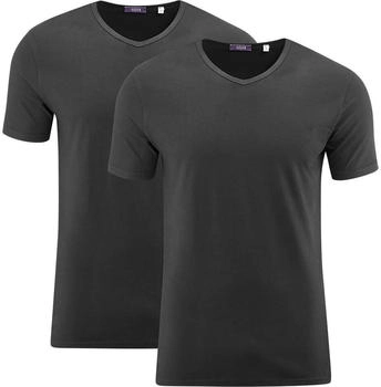 Living Crafts 2er-Pack Bio-Herren-T-Shirts 'Dean' schwarz