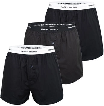 Happy Shorts Boxer Mix 3-St schwarz