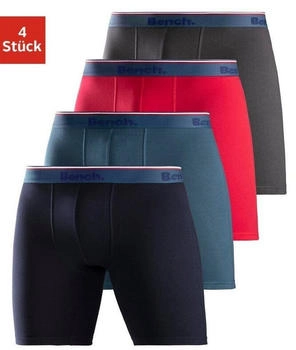 Bench Boxershorts dunkelblau grau rot