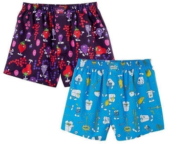 Lousy Livin Underwear Berry Lunch 2er-Pack navy blau