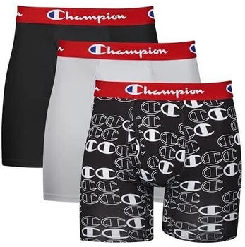 Champion Boxer Briefs Everyday Active Lightweight Stretch Retroshorts ebony C-Logo-Druck Silverstone 3er-Pack