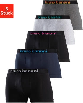 Bruno Banani Boxer 5er-Pack Streifen Logo Webbund schwarz blau schwarz pink schwarz mint schwarz gelb schwarz grau