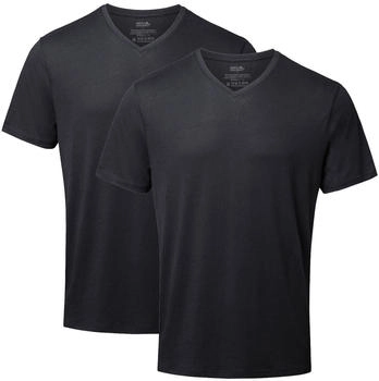 Danish Endurance T-shirt 'V' M schwarz