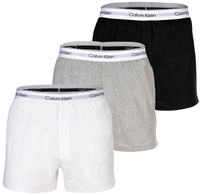 Calvin Klein Herren Web-Boxershorts, 3er Pack - Woven Boxers, Boxer Slim, Icon