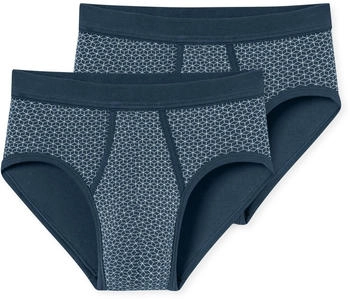 Schiesser Original Classics Sportslips 2-Pack Feinripp Eingriff indigo gemustert (172691-824) Schiesser Original Classics Sportslips 2-Pack Feinripp Eingriff indigo gemustert (172691-824)