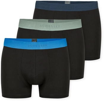 Schiesser 95/5 Shorts 3-Pack Organic Cotton mehrfarbig (180194-921)