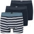 Schiesser Shorts 3-Pack Organic Cotton uni/gestreift mehrfarbig 95/5 (180199)