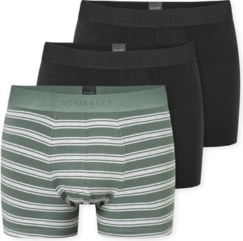 Schiesser 95/5 Shorts 3-Pack Organic Cotton uni/gestreift mehrfarbig (180199-918)