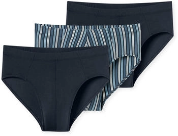 Schiesser 95/5 Supermini 3-Pack Organic Cotton uni/geringelt mehrfarbig (180841-919)