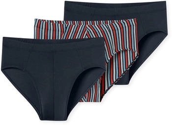 Schiesser 95/5 Supermini 3-Pack Organic Cotton uni/geringelt mehrfarbig (180841-920)