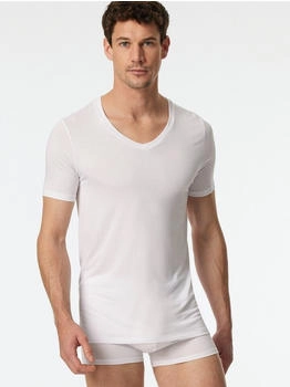 Schiesser Premium Modal Shirt kurzarm V Ausschnitt wei&szlig; (181531-100)