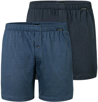 Schiesser 2-Pack Multipack Boxershorts Jersey uni gemustert (182427-910)