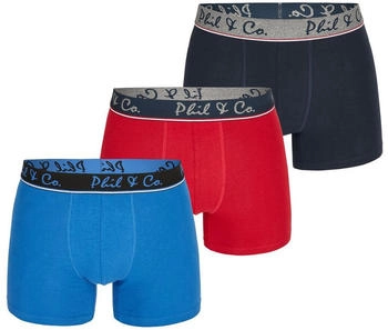 Phil & Co. Berlin Herren Retro Boxer 3-Pack Jersey Core