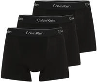 Calvin Klein Herren Boxershorts, 3er Pack - Relaxed Trunk, Icon Stretch, Logobund