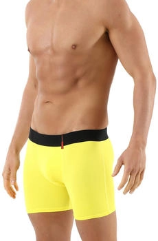 Albert Kreuz Eng anliegende Boxershorts Retropants Slipboxer Retroshorts Mikrofaser atmungsaktiv gelb