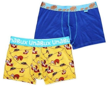 Unabux Boxershorts blau gelb
