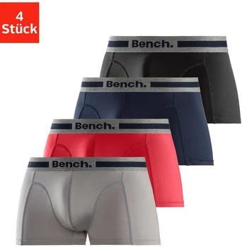 Bench Funktionsboxer 4er-Pack rot grau-meliert navy schwarz