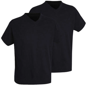 Götzburg Herren T-Shirts V-Ausschnitt uni hautfreundlich 100% Baumwolle weich