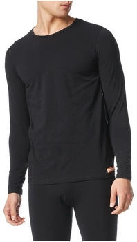 Bruno Banani Longsleeve Rundhals Baumwolle schwarz